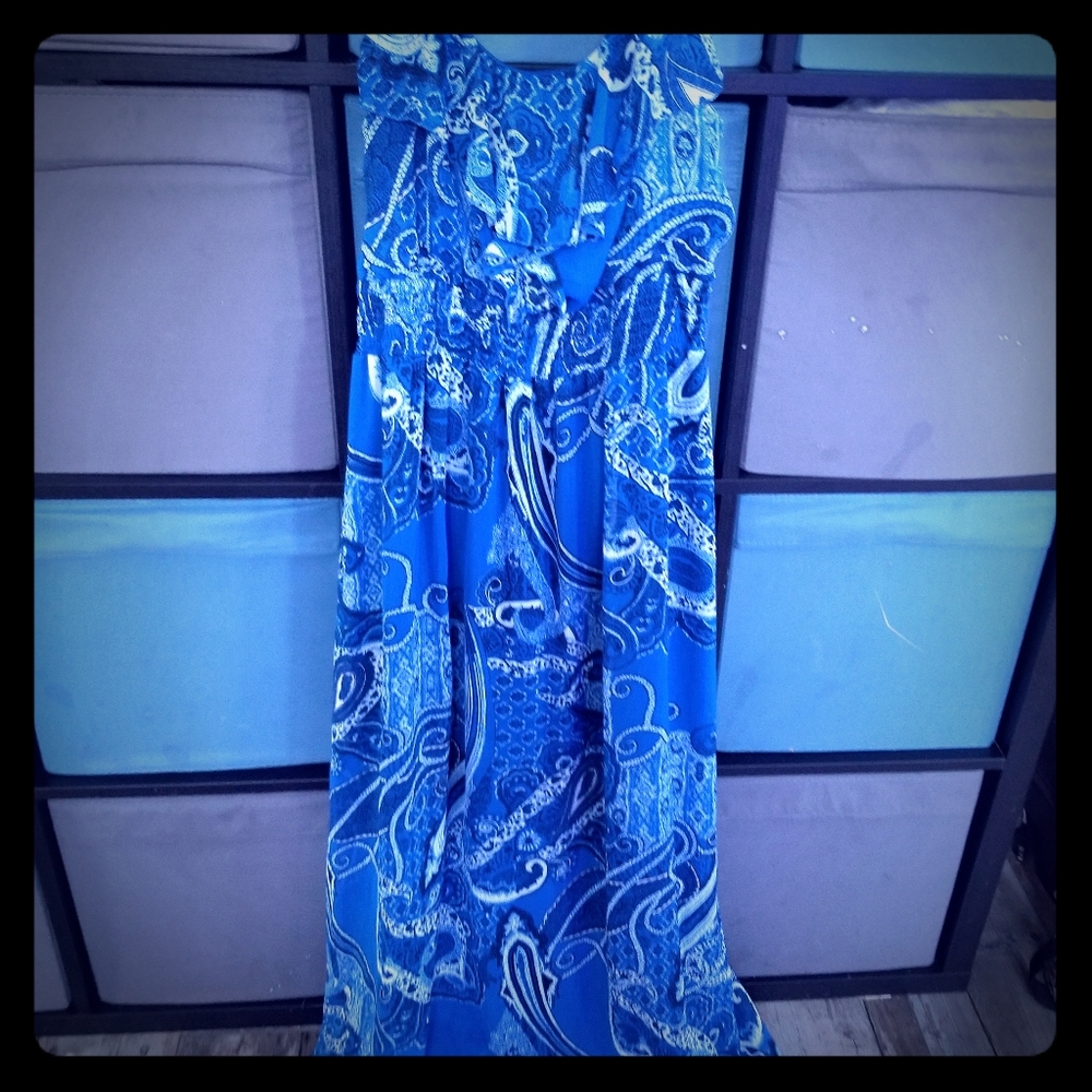 Long spaghetti strap dress